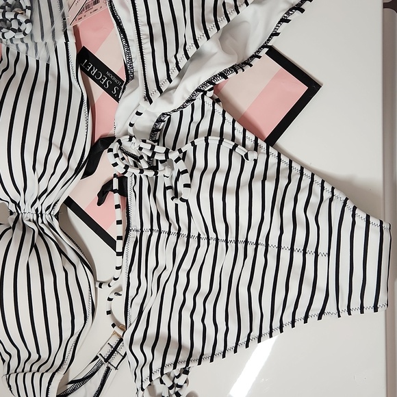 Victoria's Secret Bandeau Bikini - Top size 34C + 2 size small bottoms NWT - Picture 4 of 5